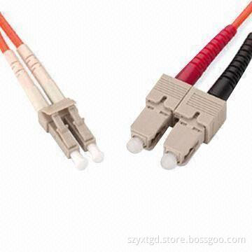 LC or SC MM Duplex Optical Fiber Patch Cord/Jumper/Fiber Cable/Pigtail